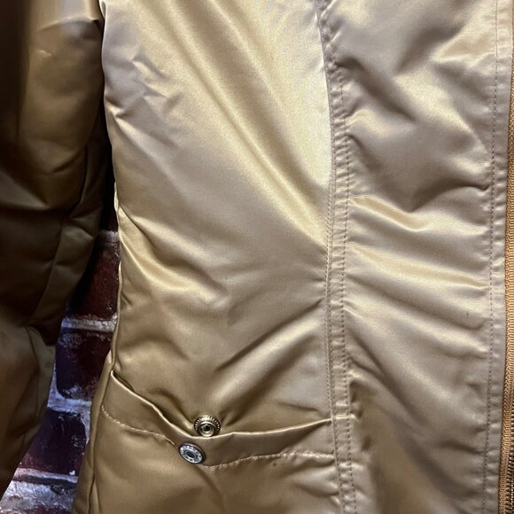 Vintage GUESS JEANS USA Gold Satin Bomber Jacket - Made in Canada - Size S - Picture 6 of 11